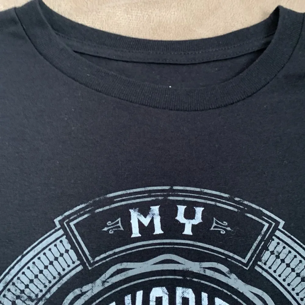 Father’s Day “My Favorite People Call Me Dad” Graphic T-Shirt M Black